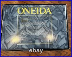 Vintage Oneida 64 Pc Satin Camber Flatware Set Service for 12 Made in USA 18/8