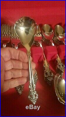Vintage Oneida CHERBOURG Flatware Set Service for 12 Stainless 73 Pieces 1981