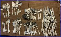 Vintage Oneida Community Heiress Stainless Flatware Large Set Of 118 Pieces
