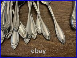 Vintage Oneida Community Heiress Stainless Flatware Large Set Of 118 Pieces