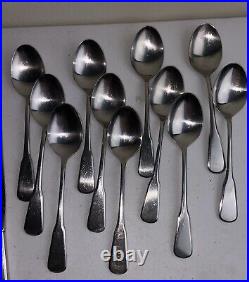 Vintage Oneida INDEPENDENCE Deluxe Stainless Flatware 57 Pieces Serv 12