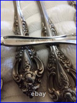 Vintage Oneida Michelangelo Cube Stainless Steel 52 Pieces Flatware