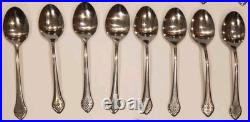 Vintage Oneida Profile Stainless Lakewood Scrolls Flowers Flatware Set Of 40 PCS