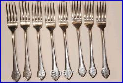 Vintage Oneida Profile Stainless Lakewood Scrolls Flowers Flatware Set Of 40 PCS