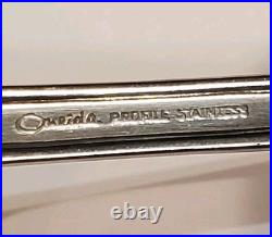 Vintage Oneida Profile Stainless Lakewood Scrolls Flowers Flatware Set Of 40 PCS