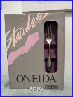 Vintage Oneida Stainless 60 Piece Camber Flatware Service For 12 New Old Stock