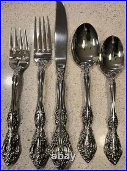 Vintage Oneida Stainless Steel Flatware Set for 12