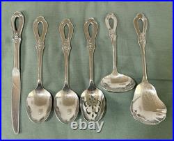 Vintage Oneida Toujours Stainless Steel Flatware Loop Handle Design 20 Pcs Lot