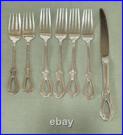 Vintage Oneida Toujours Stainless Steel Flatware Loop Handle Design 20 Pcs Lot