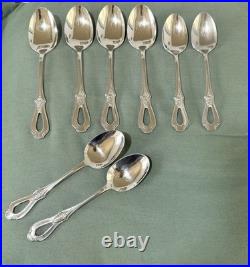 Vintage Oneida Toujours Stainless Steel Flatware Loop Handle Design 20 Pcs Lot