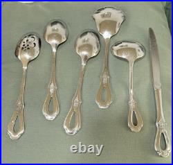 Vintage Oneida Toujours Stainless Steel Flatware Loop Handle Design 20 Pcs Lot