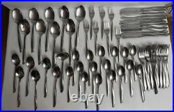 Vintage Oneida Twin Star Community Stainless Betty Crocker Flatware 62 pieces