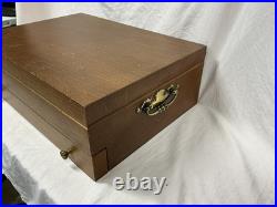 Vintage Over 130 pc Lot Oneida Community VIA ROMA Stainless Flatware with Case