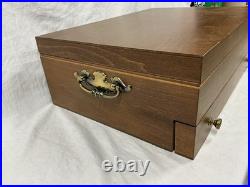 Vintage Over 130 pc Lot Oneida Community VIA ROMA Stainless Flatware with Case