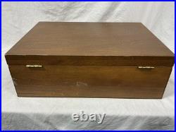 Vintage Over 130 pc Lot Oneida Community VIA ROMA Stainless Flatware with Case