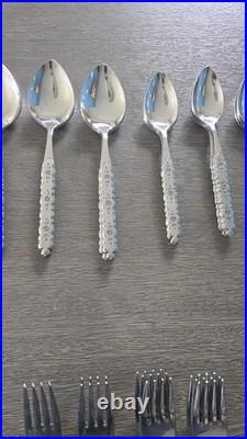 Vintage S. S. S. By Oneida Stainless Steel Flatware Lot Of 74 Pieces