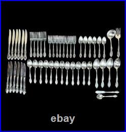 Vintage Stainless By Oneida Ltd Deluxe Strathmore Flatware 51 Piece Set