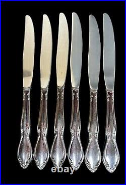 Vintage Stainless By Oneida Ltd Deluxe Strathmore Flatware 51 Piece Set