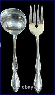 Vintage Stainless By Oneida Ltd Deluxe Strathmore Flatware 51 Piece Set