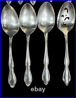 Vintage Stainless By Oneida Ltd Deluxe Strathmore Flatware 51 Piece Set