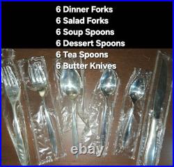 Vtg 1963 Oneida Nobility LADY EMPIRE Flatware 43pc Set SEALED Chest Silverplate Vtg 1963 Oneida Nobility LADY EMPIRE Flatware 43pc Set SEALED Chest Silverplate