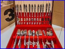 Vtg 86 Piece Oneida Pre-owned Never Used Stainless Siliverware Of 13+