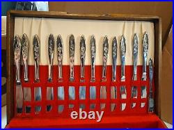 Vtg 86 Piece Oneida Pre-owned Never Used Stainless Siliverware Of 13+