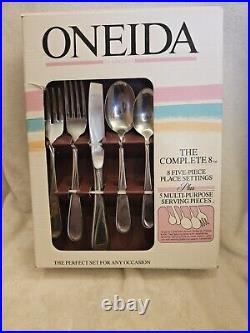 Vtg Brand New Oneida Stainless FLIGHT aka RELIANCE 18/8 USA 45 Piece Service 8