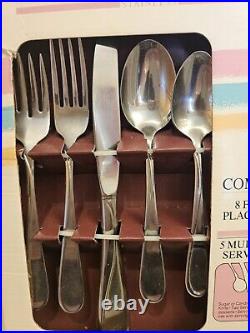 Vtg Brand New Oneida Stainless FLIGHT aka RELIANCE 18/8 USA 45 Piece Service 8