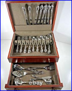 Vtg Oneida ARTISTRY COMMUNITY Flatware Set Service for 8 + Serving Pcs in Case