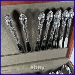 Vtg Oneida ARTISTRY COMMUNITY Flatware Set Service for 8 + Serving Pcs in Case