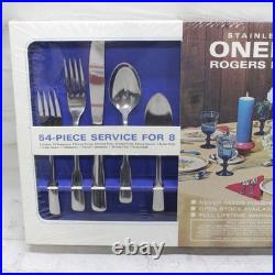 Vtg Oneida Stainless Rogers Brand 54 Piece Service For 8 W 4 Special Bonus USA