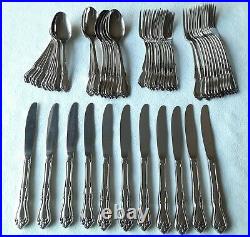 W M Dalton by Oneida BRIARWOOD Glossy Stainless Flatware Spoons Forks Knives 57