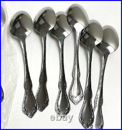 WM A Rogers Deluxe Stainless Flatware by Oneida MANSFIELD 33 Piece Misc Lot
