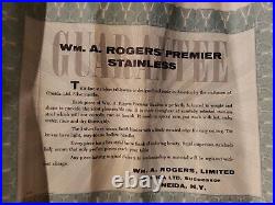 WM A Rogers Oneida 71pc La Rose Premier Stainless Steel Box Set Handcrafted USA