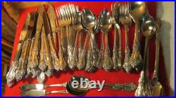 Wm A Rogers Oneida President Stainless Steel Set 117 Pcs- Mint