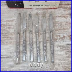 Wm A Rogers Premier Oneida Ltd SPANADA Stainless Flatware VTG 6 Sets 30 Pcs USA