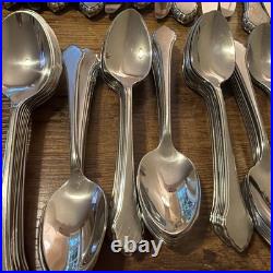 Wm Rogers Oneida Summer Mist Autumn Glow Stainless Flatware Large Set 137 PC