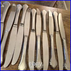 Wm Rogers Oneida Summer Mist Autumn Glow Stainless Flatware Large Set 137 PC