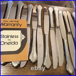 Wm Rogers Oneida Summer Mist Autumn Glow Stainless Flatware Large Set 137 PC