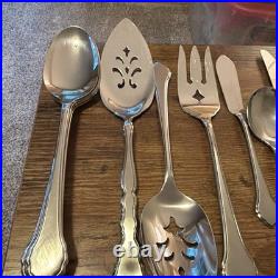 Wm Rogers Oneida Summer Mist Autumn Glow Stainless Flatware Large Set 137 PC